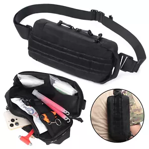 Tactical Military Chest Fanny Pack Shoulder Waist Bag Hunting Molle Camping Pack - Picture 1 of 14