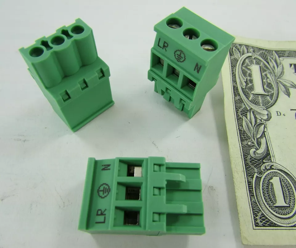 Lot 10 Phoenix Contact 3-Position Combicon 2,5/ 90 Deg. Female Plugs MVSTBR 5.08 - Image 1 of 4