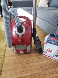 Miele Compact C1 HomeCare PowerLine Canister Vacuum, Red, Model: SCAE0 - Picture 1 of 10