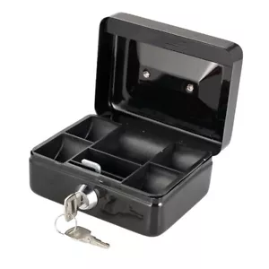 Portable Mini Key Safe Box Locker Piggy Bank Storage Money Coin Cash Jewellery - Picture 1 of 6
