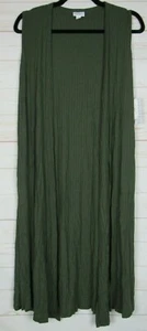 Top acanalado verde Joy de Lularoe para mujer talla pequeña nuevo con etiquetas - Imagen 1 de 2