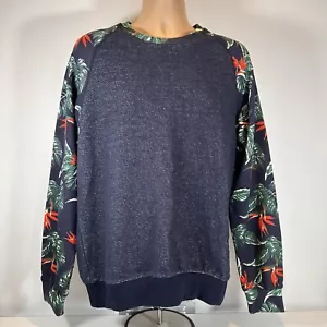 Eleven Paris Hombre’s Pullover Jersey Sudadera Talla Mediana Floral Mangas Etiquetas - Imagen 1 de 7