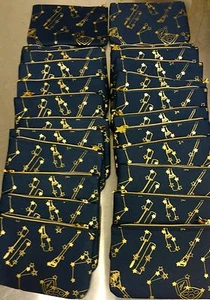 Lot of 25 GOLD Accent Empty Makeup Bags ~ no contents - Picture 1 of 1