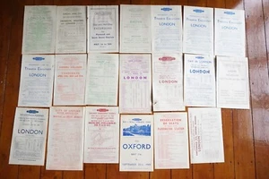 1950 Western Region Railway Handbills Timetable x20 Ref B5 - Picture 1 of 10