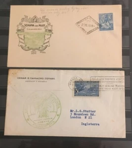 Collection Of Foreign Covers Theme First Days Latin America Some Addressed H-92 - Picture 1 of 12