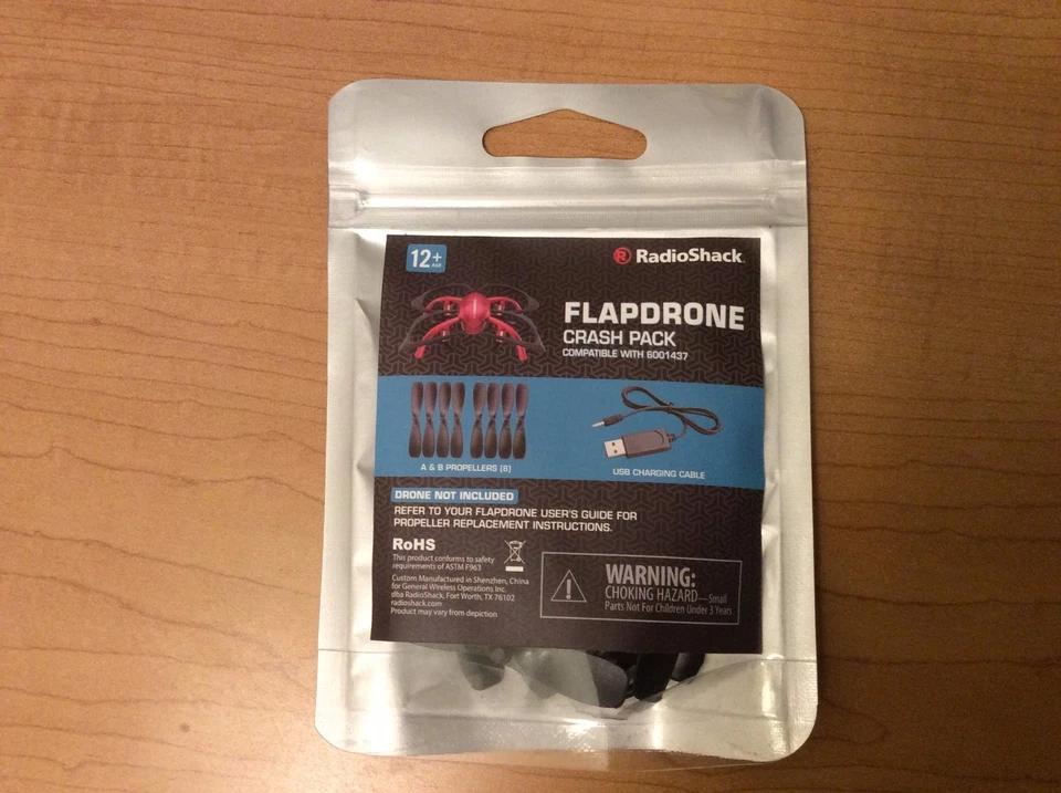 FLAPDRONE CRASH PACK-RADIO SHACK-COMPATIBLE,6001437,-NEW-  - Image 1 of 2
