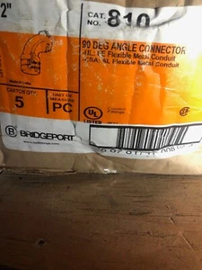 Bridgeport 810, BOX VON (5), 2" 90° Winkel flexibel met Rohrverbinder - NEU - Bild 1 von 1
