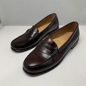 GH Bass Weejuns Womens Leather Diana Penny Loafers Shoes Burgundy Size 8 M