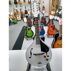 Oscar Schmidt Mandolin White Polish W/Pickup - Picture 1 of 3