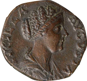 AD 164-182 ROMAN EMPIRE LUCILLA AE SESTERTIUS ROME MINT NGC CHOICE VF 4/5-2/5 - Picture 1 of 4
