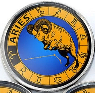 Jammu & Kashmir 1 rupee 2017 Aries - Horoscope Zodiac unusual coin - Image 1 of 2