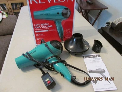 Revlon Volume Booster Hair Blow Dryer 1875 watts Teal color - Image 1 of 4