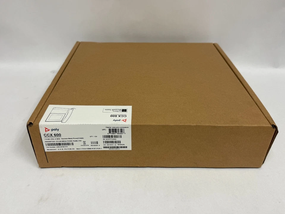 CAJA ABIERTA - Teléfono IP Poly CCX 600 Wi-Fi, Bluetooth - Negro Foto 1 de 4