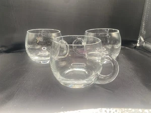 Tazas perforadoras de cristal Krosno con asas - Juego de 3 - Imagen 1 de 7