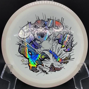 MVP Axiom Neutron Defy RARE “U Shall Not Pass” DFX OTB White-on-White Disc Golf - Picture 1 of 14