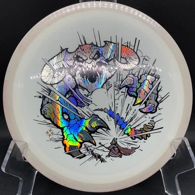 MVP Axiom Neutron Defy RARE White-on-White “U Shall Not Pass” DFX OTB Disc Golf - Image 1 of 4