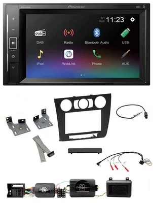 Pioneer DAB Lenkrad 2DIN Bluetooth USB Autoradio für BMW 1er PDC man. Klima E87/ - Bild 1 von 4