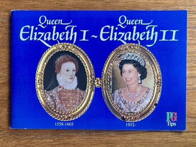 Brooke Bond PG Tips Queen Elizabeth 1-Elizabeth 2 Incomplete Card Album - Image 1 of 4