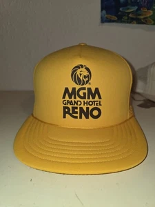 Vintage MGM Grand Hotel Reno Casino Trucker Foam Snapback Hat - Picture 1 of 5