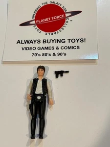 Figura Kenner Han Solo 1977 cabeza grande completa vintage Star Wars original #2 - Imagen 1 de 2