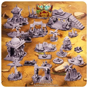 Desert Winds Set | TTRPG Scatter Diorama Dollhouse Miniature | Terrain Essential - Picture 1 of 26