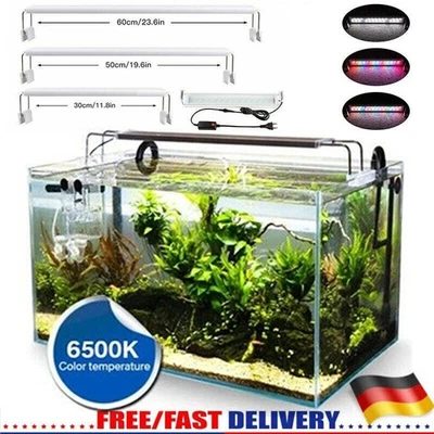 Éclairage d'aquarium LED 20-60 CM RGB blanc + bleu lampe à poser lampes - Photo 1/4