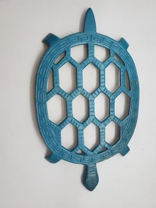 Brass Turtle Trivet Vintage Footed Pot Stand - Picture 1 of 6