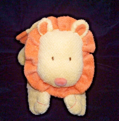 Carters Child Of Mine Lion Yellow Orange Swirls Plush Stuffed Animal Beanbag 12" - Image 1 of 3