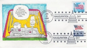 GEORGE H.W. BUSH 1989 & BILL CLINTON 1993 - DUAL INAUGURATION COVER - Picture 1 of 1