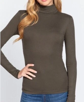 Active Basic 13174 JÚNIOR rayon malha com nervuras gola alta mangas compridas ajuste de forma - Imagem 1 de 4