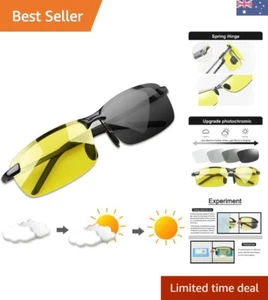 UV400 Polarized Photochromic Sunglasses for Adaptive Vision in Outdoor Sports - Picture 1 of 8