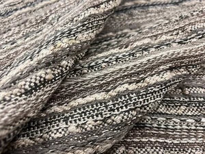 Zinc Textile Textured Horizontal Stripe Fabric- Bramber / Earth 4.70 yds Z657/03 - Picture 1 of 5