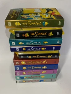 The Simpsons DVD Box Set Lot - Seasons 1-10 -Limited Edition Homer & Lisa TESTED - Imagen 1 de 3