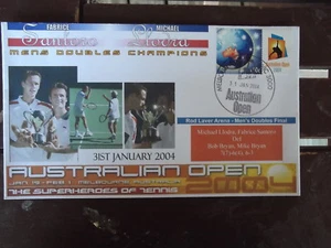2004 AUS OPEN MEN'S DOUBLES CHAMPIONS  TENNIS POSTMARK & STAMP COVER - Picture 1 of 1