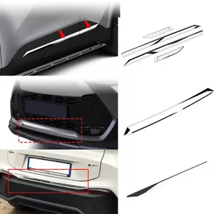 For Toyota C-HR 2025 Body Side Molding Trim&Front Rear Bumper Chrome Trim Cover - Bild 1 von 11