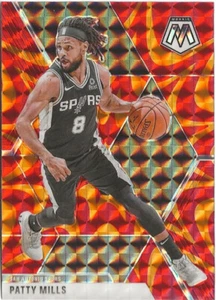 2019-20 Panini Mosaic Patty Mills Orange Prizm SP Utah Jazz - Foto 1 di 1