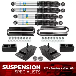 3" Front 2" Rear Lift Leveling Kit w Bilstein Shocks For 1999-2004 Ford F350 4X4 - Picture 1 of 10