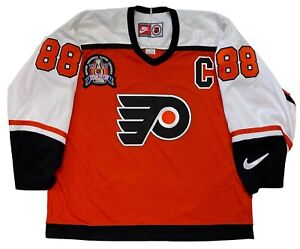 ERIC LINDROS NIKE PHILADELPHIA FLYERS 1997 STANLEY CUP JERSEY SIZE XL