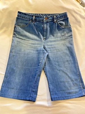 Винтажные джинсы Sears, которые подходят 70-х-80-х годов, размер 18, когтевая молния, высокий подъем, вырез до длины Капри - Изображение 1 из 4