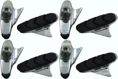 DISCOBRAKES 4 Pairs/8Pcs Campagnolo Old Record 53mm, Veloce Alloy Cartridge Road Brake Pads