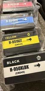 5 OPAKOWAŃ HP ORYGINALNY 950XL 2 czarny 1 magneta, 1 żółty i 1 cyna do OfficeJet Pro - Zdjęcie 1 z 5
