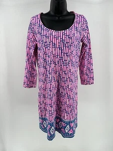 Lilly Pulitzer Leuchtfeuer Kleid Mandevilla rosa blau Slathouse Streifen Größe S - Bild 1 von 8