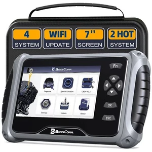 BOSSCOMM IF740 Car OBD2 Scanner Automotive Diagnostic Scan Tool Oil ABS Bleeding - Picture 1 of 9
