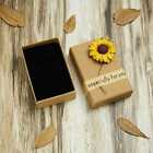 For Ring Earrings Necklace Bracelet Jewellery Box Sunflower Rose Xmas Gift Case
