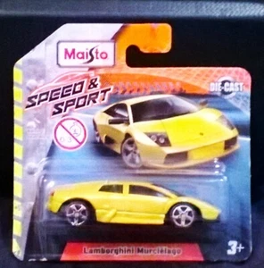 Maisto MAISTO Lamborghini Murcielago 1/64 Diecast SPEED & SPORT YELLOW - Picture 1 of 3