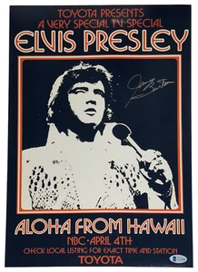 James Burton Signed Elvis Presley 11x17 Concert Poster Photo Autograph BAS COA - Picture 1 of 3