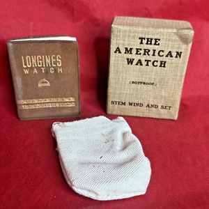 Orologio Western Co. Pubblicitario Vintage THE AMERICAN WATCH scatola manicotto manuale - Foto 1 di 17