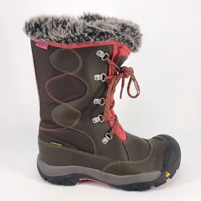  KEEN Kelsey Boot WP Girl Cascade Brown Rose Winter BOOTS 1013537 Girls Size 4 - Image 1 of 4