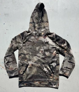Boy's Under Armour Hoodie Multicolor Camo M Loose Pocket Active Hunting Fall - Picture 1 of 11