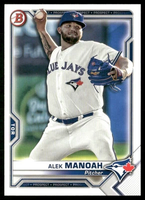 2021 Bowman Prospects Alek Manoah Toronto Blue Jays #BP-27 - Image 1 of 2